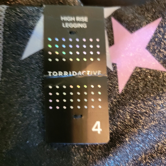 Torrid Performance Core Full Length Active Legging W Side Pockets Black Shimmer - Picture 11 of 13